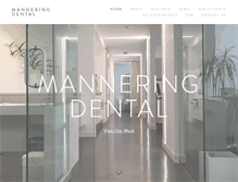 Tablet Screenshot of manneringdental.com